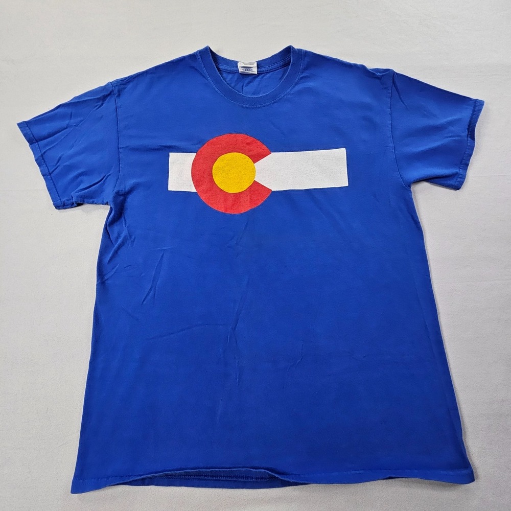 Colorado Rapids MLS Blue Short Sleeve Cotton T-Shirt Men's L